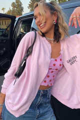 Strawberry Print Crop Spaghetti Straps Camisole LC256900-10