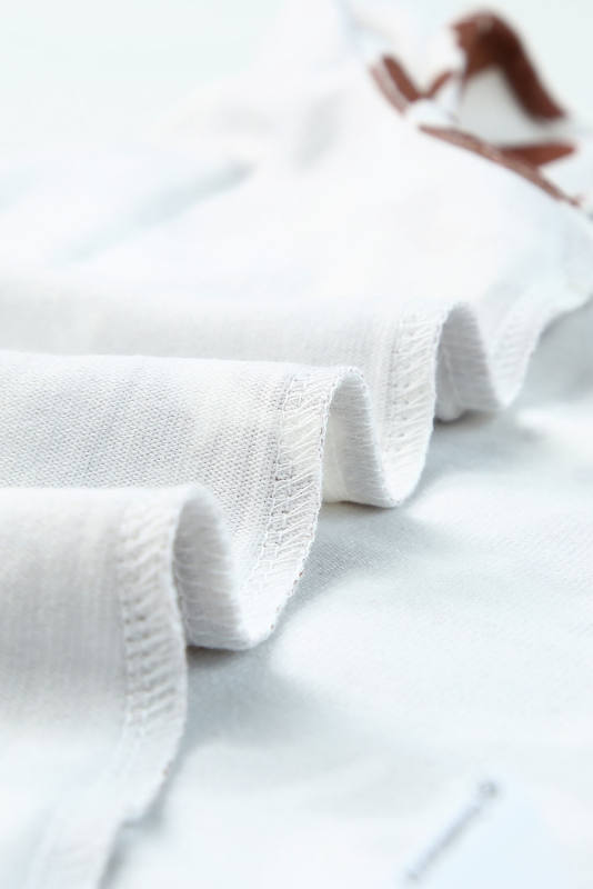 Brown Cow Print Crew Neck Tank Top LC2567786-17