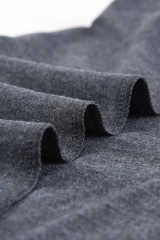 Grey Solid Color Crew Neck Tank Top LC2564998-11