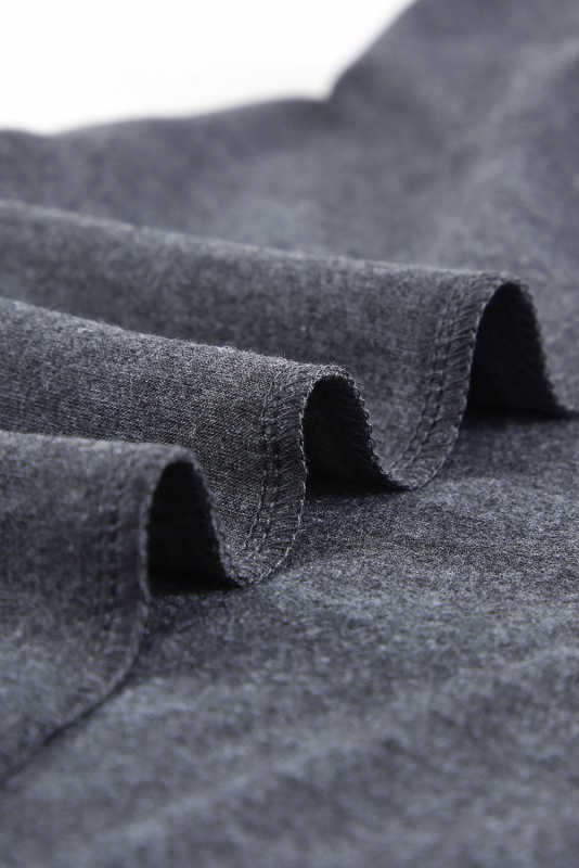 Grey Solid Color Crew Neck Tank Top LC2564998-11