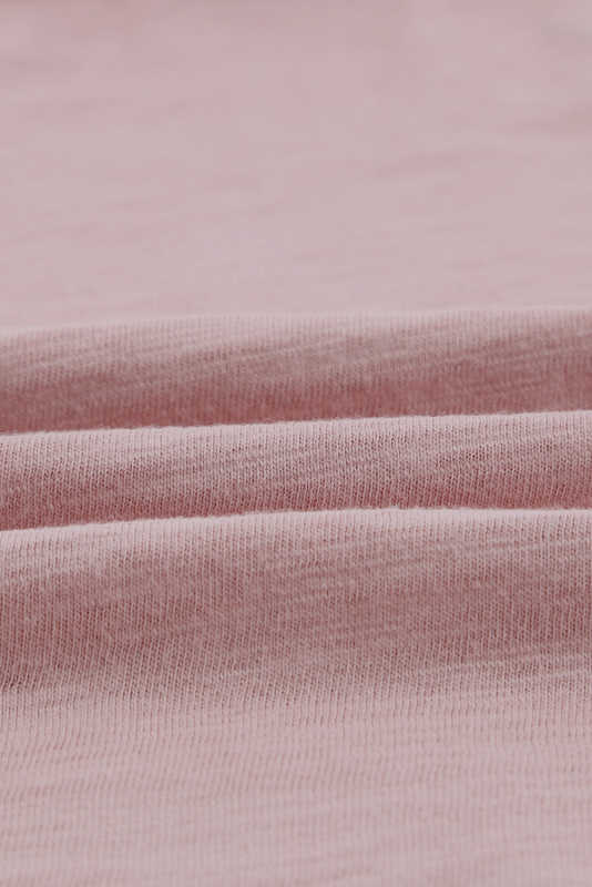 Pink Scoop Neck Basic Solid Tank Top LC256372-10