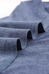 Blue Solid Color Crew Neck Tank Top LC2564998-5