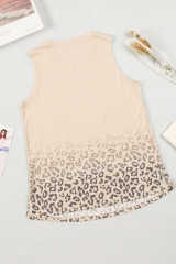 Apricot Gradient Leopard Print Tank Top LC2566451-18