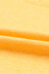 Yellow Lace Crochet Short Sleeve U Neck T Shirt LC25118561-7