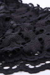 Black Chunky Lace Bralette LC253553-2