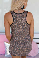 Black Sequin Chest Pocket Leopard Back Tank Top LC2567771-2