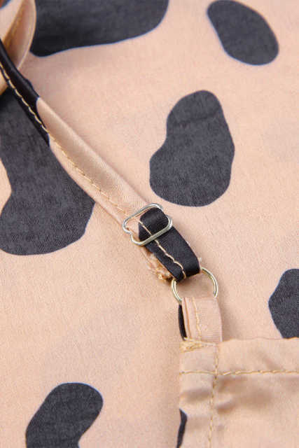 Leopard V Neck Babydoll Tank Top LC2567819-20