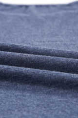 Blue Solid Color Crew Neck Tank Top LC2564998-5