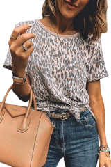 Leopard Animal Print Casual T-shirt LC25219217-20