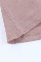 Pink Scoop Neck Basic Solid Tank Top LC256372-10