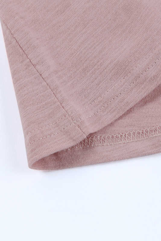 Pink Scoop Neck Basic Solid Tank Top LC256372-10