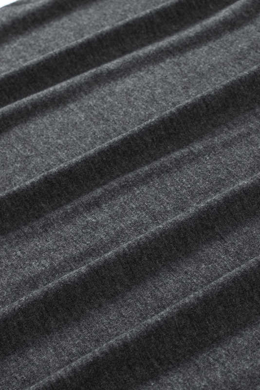 Gray Solid Color Crew Neck Loose Tank Top LC2564162-11