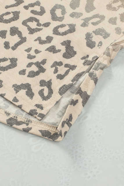 Apricot Gradient Leopard Print Tank Top LC2566451-18