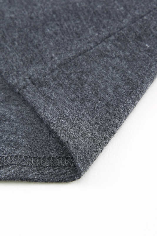 Grey Solid Color Crew Neck Tank Top LC2564998-11