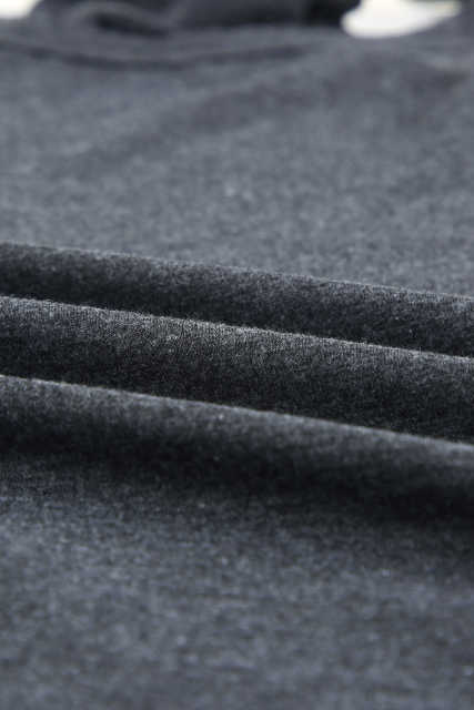 Grey Solid Color Crew Neck Tank Top LC2564998-11