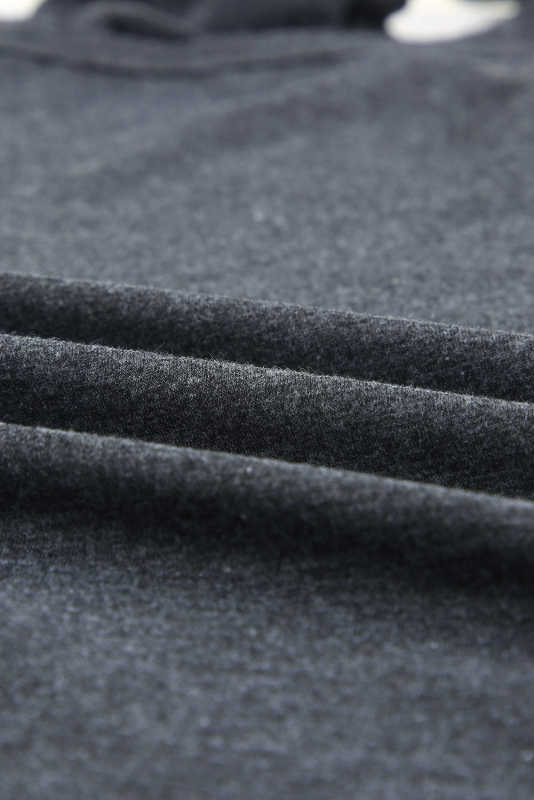 Grey Solid Color Crew Neck Tank Top LC2564998-11