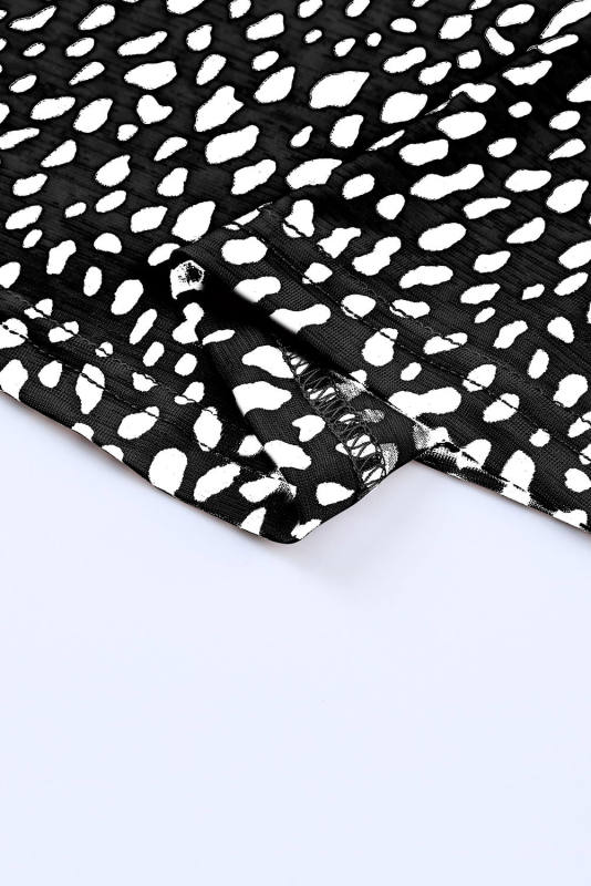 Black Leopard Print Round Neck Tank Top LC2568312-2