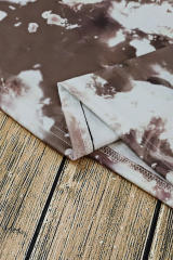 Brown Blank Apparel- Bleached Tie-dye Print Short Sleeve Top LC25220659-17