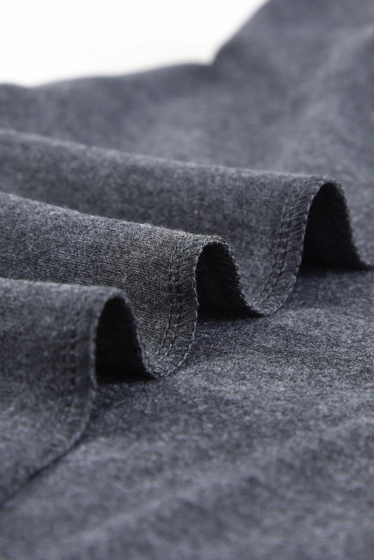 Blank Apparel - Grey Solid Color Crew Neck Tank Top BA2564998-11