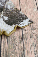 Brown Western Cow Spotted Bleached T Shirt LC25220457-17