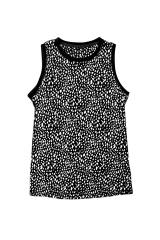 Black Leopard Print Round Neck Tank Top LC2568312-2
