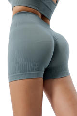 Black Ribbed Hollow-out Racerback Yoga Camisole LC264377-2