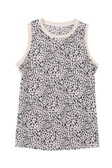 Leopard Print Round Neck Tank Top LC2568312-20