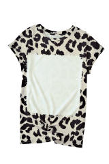 Leopard Blank Apparel- Leopard Bleached Graphic Short Sleeve Tee LC25220662-20