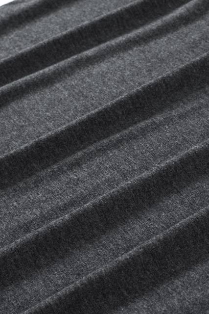 Blank Apparel - Gray Solid Color Crew Neck Loose Tank Top BA2564162-11