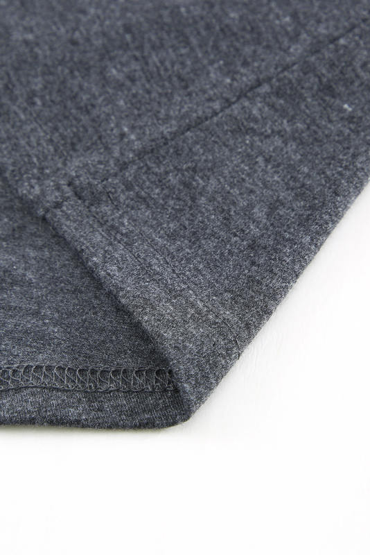 Blank Apparel - Grey Solid Color Crew Neck Tank Top BA2564998-11