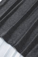 Blank Apparel - Gray Solid Color Crew Neck Loose Tank Top BA2564162-11