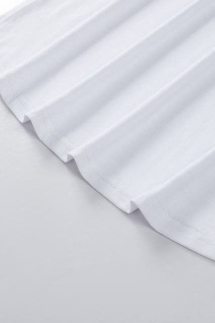 Blank Apparel - White Solid Color Crew Neck Tank Top BA2564998-1