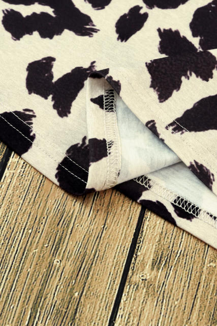 Leopard Blank Apparel- Leopard Bleached Graphic Short Sleeve Tee LC25220662-20