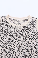 Leopard Print Round Neck Tank Top LC2568312-20