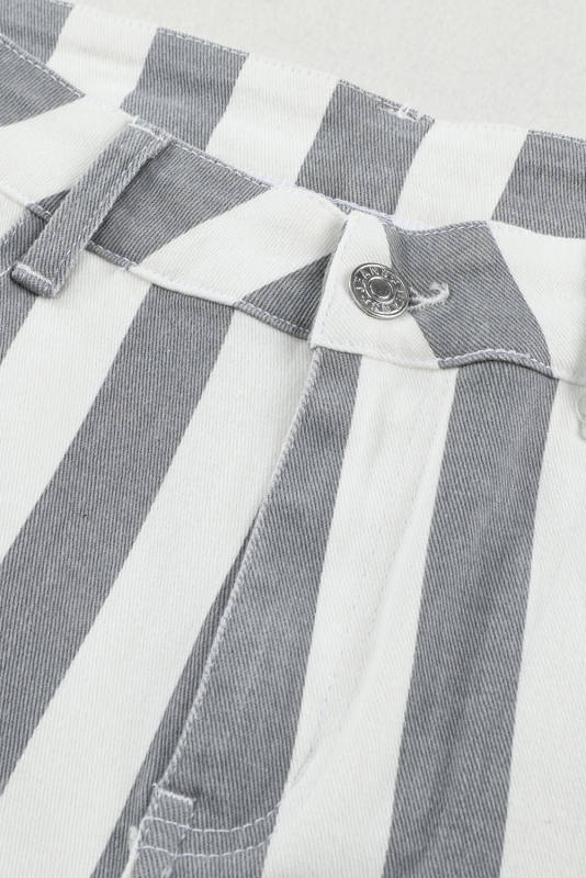 Stripe Star Embellished Western Flare Jeans LC7872994-19