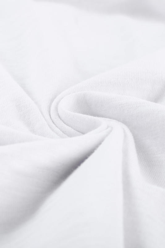 Blank Apparel - White Scoop Neck Basic Solid Tank Top BA256372-1