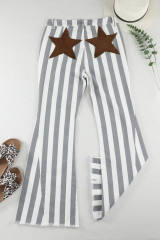 Stripe Star Embellished Western Flare Jeans LC7872994-19