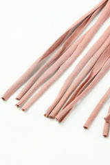 Pink Tassel Drawstring Bandeau Crop Tank Top LC2567900-10