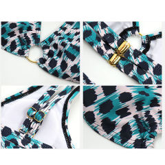 Light Blue Double Straps Bikini Set TQK610293-30