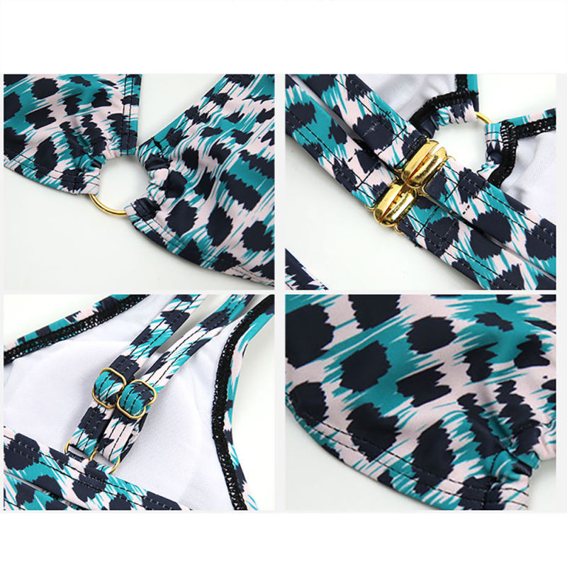 Light Blue Double Straps Bikini Set TQK610293-30