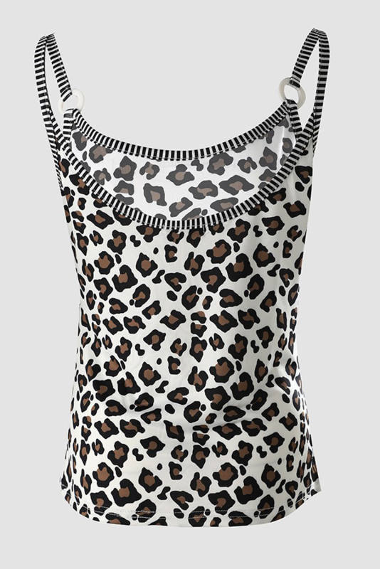 Cheetah Striped Patchwork Low-Back Cut Tank Top LC2568649-20