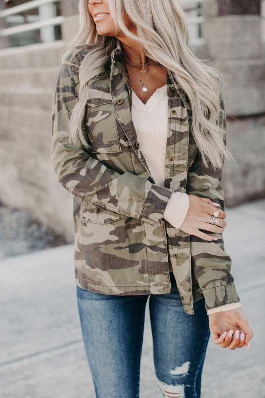 Utility Camo Print Jacket LC851196-9