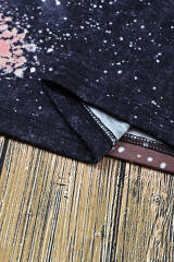 Multicolor Blank Apparel- Western Fashion Bleached Tie-dye T-shirt LC25220663-22