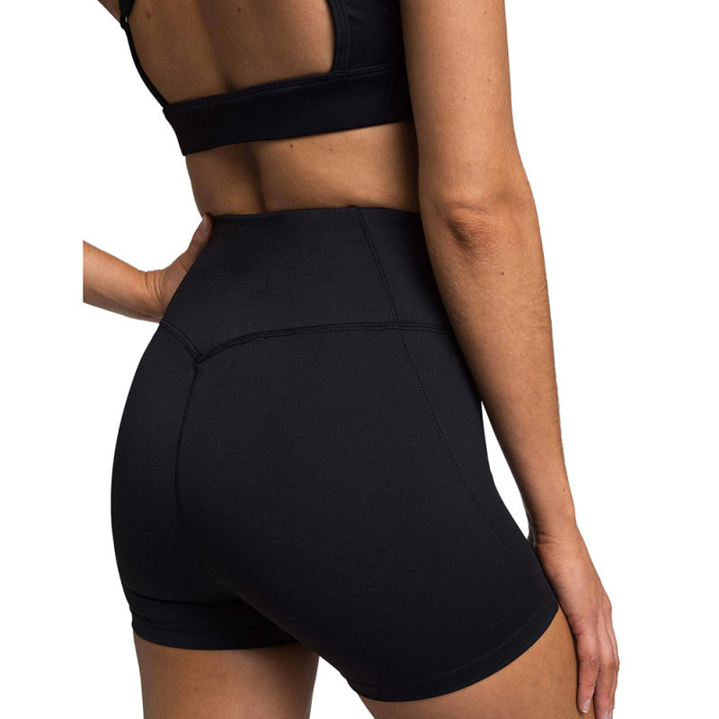 Black Back Criss Yoga Bra with Shorts Set TQL710038-2