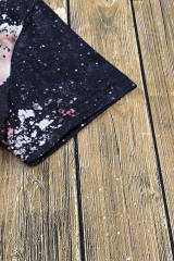 Multicolor Blank Apparel- Western Fashion Bleached Tie-dye T-shirt LC25220663-22