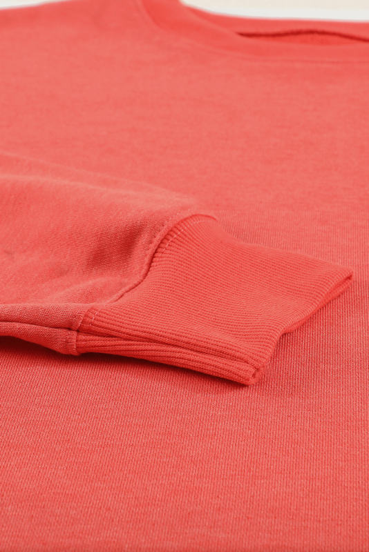 Plain Crew Neck Pullover Sweatshirt