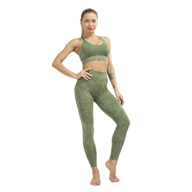 Green Nylon Bra with Pant Set TQK710269-9