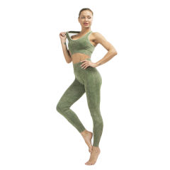 Green Nylon Bra with Pant Set TQK710269-9