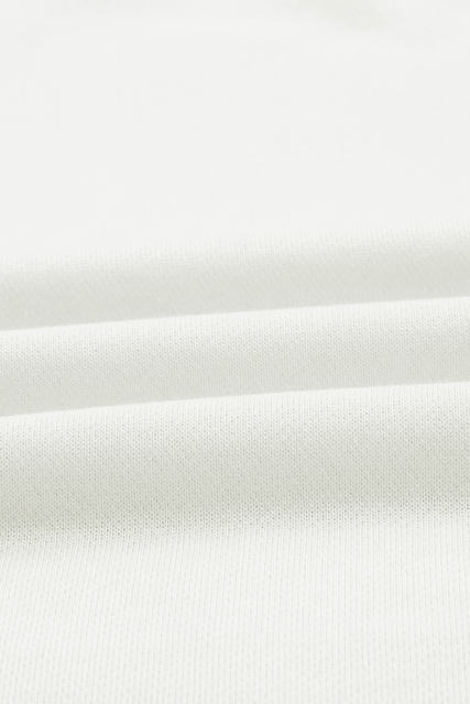 Beige Plain Crew Neck Pullover Sweatshirt