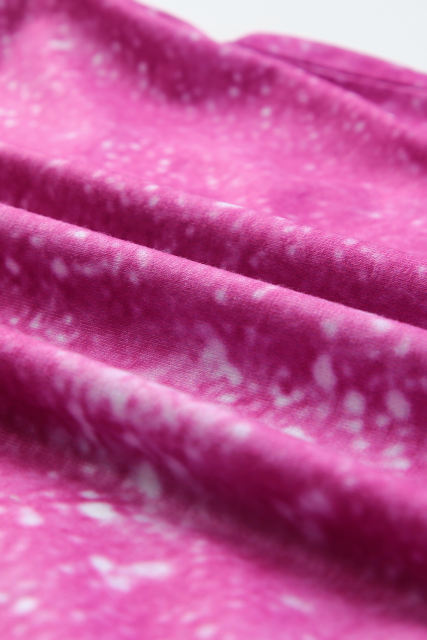 Rose Blank Graphic Bleached Crew Neck T Shirt LC25219622-6